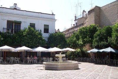 Alianza Square in the Santa Cruz Quarter Seville Spain